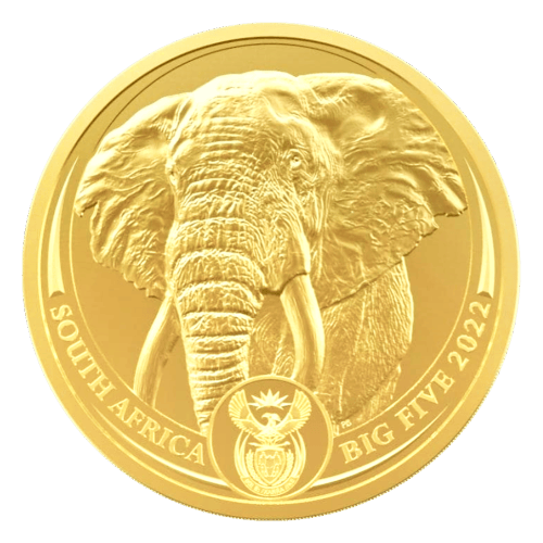 1 oz 2022 Big 5 Series: Elephant Gold Coin | South African Mint