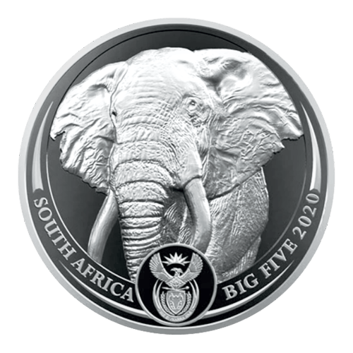 1 oz 2022 Big 5 Series: Elephant Platinum Coin | South African Mint