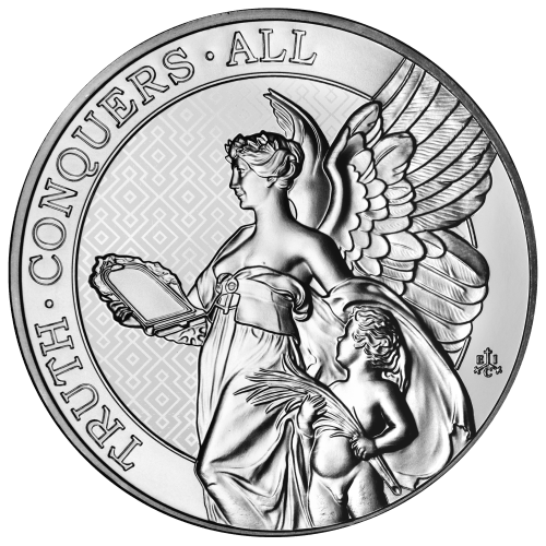5 oz 2022 Saint Helena The Queen's Virtues: Truth Silver Coin
