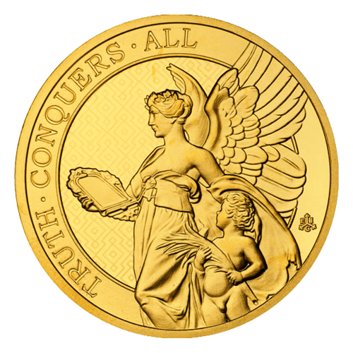Pièce 1 once d'or Les Vertus de la Reine : Vérité Sainte-Hélène 2022 | Compagnie des Indes orientales