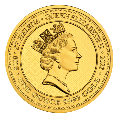 Pièce 1 once d'or Les Vertus de la Reine : Vérité Sainte-Hélène 2022 | Compagnie des Indes orientales