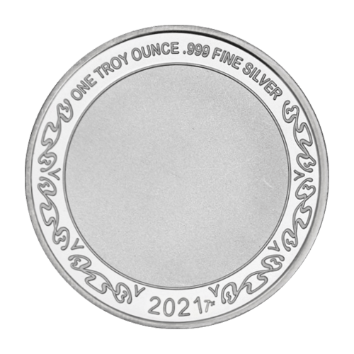 Ronde 1 once d'argent colorée Halloween : Citrouille | Monnaie de SilverTowne