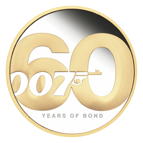 2 oz 2022 James Bond: 60 Years of Bond Gilded Proof Silver Coin | Perth Mint