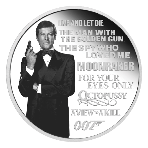 Pièce 1 once d'argent Épreuve numismatique Série Hommage à James Bond : Deuxième émission 2022 | Monnaie de Perth