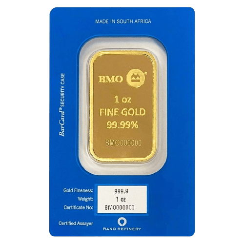 1 once Lingot d'or Banque de Montréal | Rand Refinery