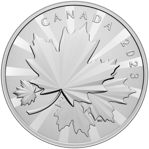 1 kilo 2023 Multifaceted Maples Silver Coin | Royal Canadian Mint