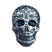 2 oz Black Cross Silver Skull | Monarch Precious Metals