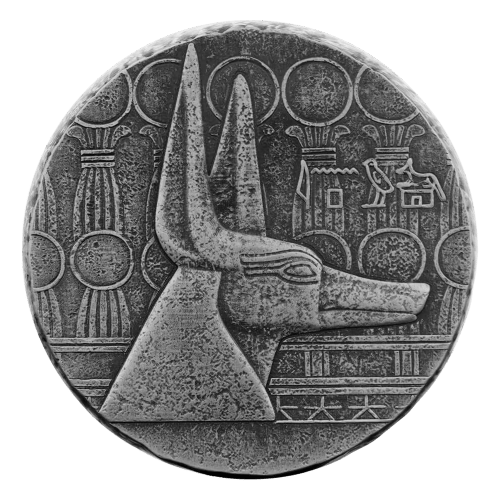 5 oz 2021 Anubis Antiqued Silver Coin | Scottsdale Mint