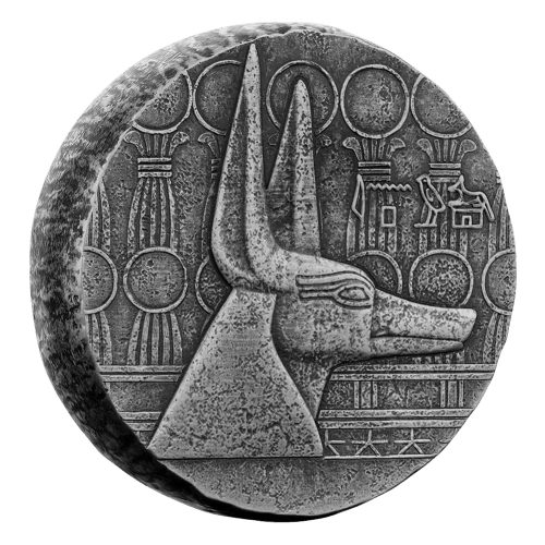 5 oz 2021 Anubis Antiqued Silver Coin | Scottsdale Mint