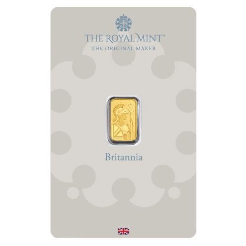 1 gram Britannia Gold Bar | The Royal Mint