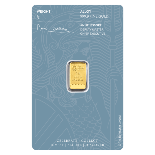 1 gram Britannia Gold Bar | The Royal Mint