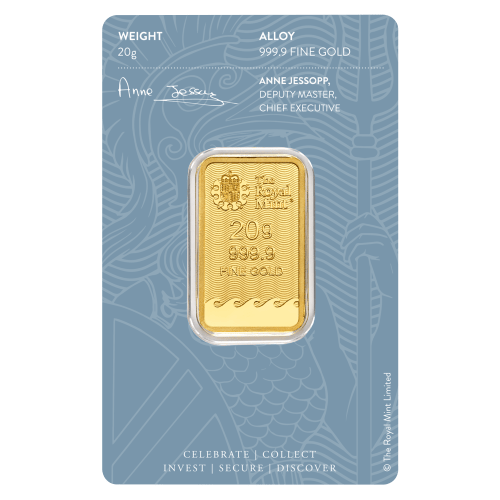 20 gram Britannia Gold Bar | The Royal Mint