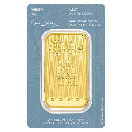 50 gram Britannia Gold Bar | The Royal Mint