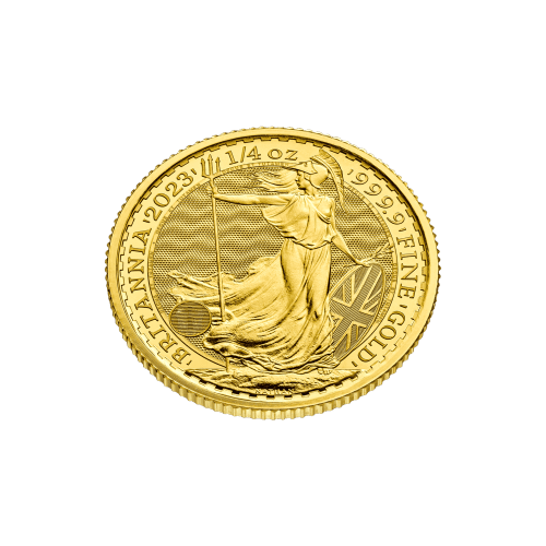 Pièce 1/4 once d'or Britannia : Reine Elizabeth II 2023 | La Monnaie royale