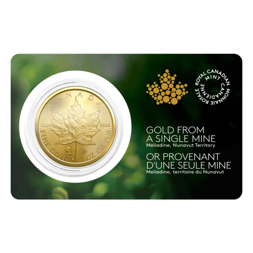 Pièce 1 once or Feuille d'érable canadienne : Mine de source unique - mine Meliadine 2022 | Monnaie royale canadienne