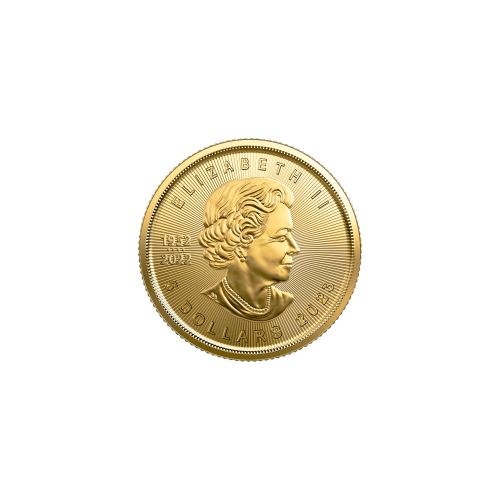Pièce 1/10 once d'or Feuille d'érable canadienne 2023 | Monnaie royale canadienne