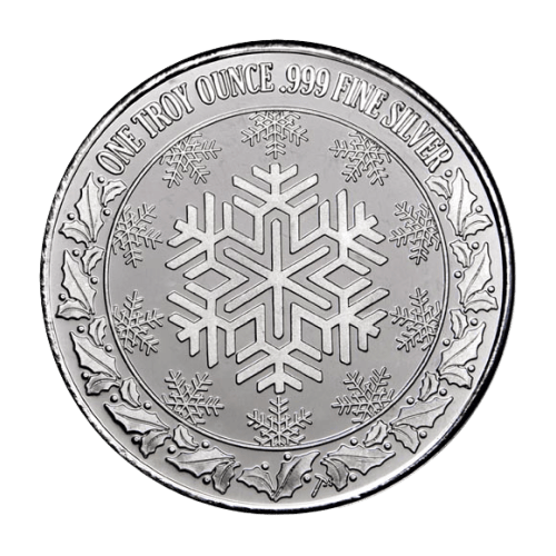 1 oz 2022 Patriotic Santa Silver Round | Silvertowne Mint