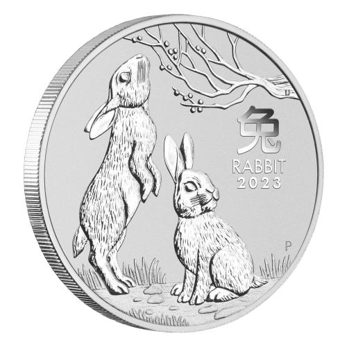 Pièce 1 once d'argent Série Lunaire III australienne : Année du Lapin 2023 | Monnaie de Perth
