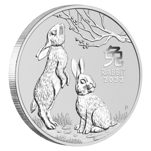 2 oz 2023 Australian Lunar Series III: Year of the Rabbit Silver Coin | Perth Mint