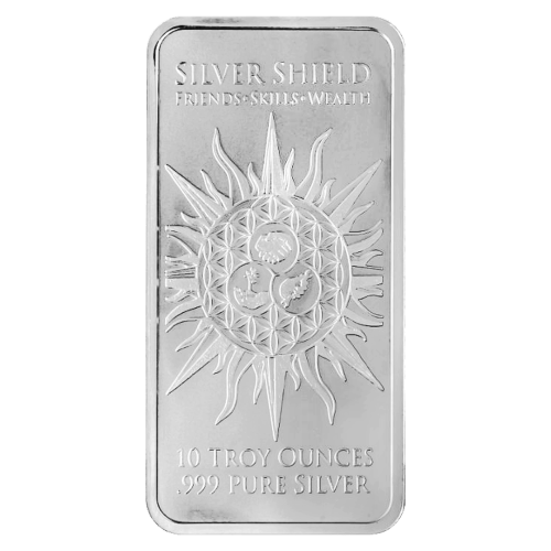 10 oz Duality Silver Bar | Silver Shield