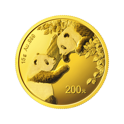 Pièce 15 grammes en or Panda Chine 2023 | Monnaie chinoise