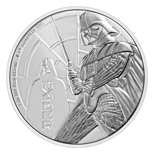 1 oz 2022 Darth Vader Silver Coin | New Zealand Mint | Silver Gold