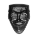 Masque empilable 2 onces d'argent vieilli Guy Fawkes: The Rebel Dark 2022 | KOMSCO