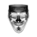 2 oz 2022 Guy Fawkes: The Rebel Light Antiqued Silver Stacker Mask | KOMSCO