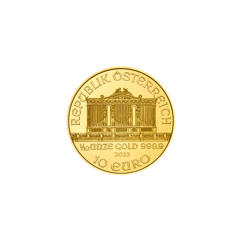 Pièce 1/10 once d'or Philharmonique Autriche 2023 | Monnaie autrichienne
