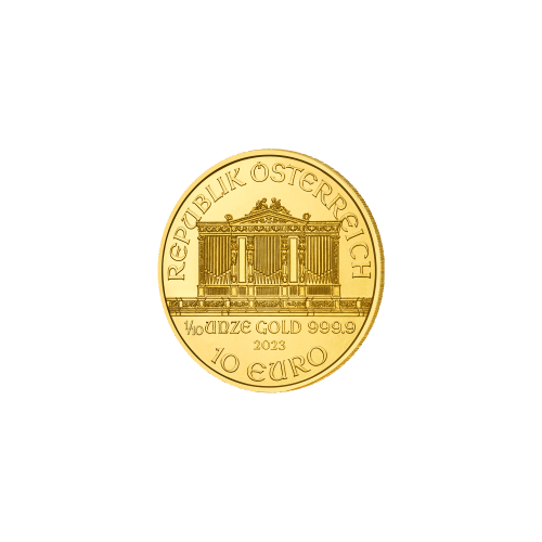 Pièce 1/10 once d'or Philharmonique Autriche 2023 | Monnaie autrichienne