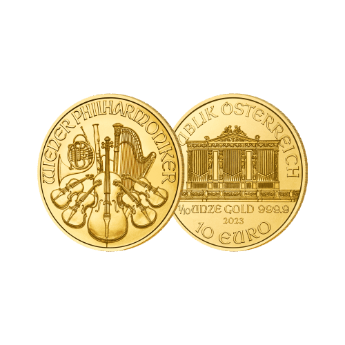 Pièce 1/10 once d'or Philharmonique Autriche 2023 | Monnaie autrichienne