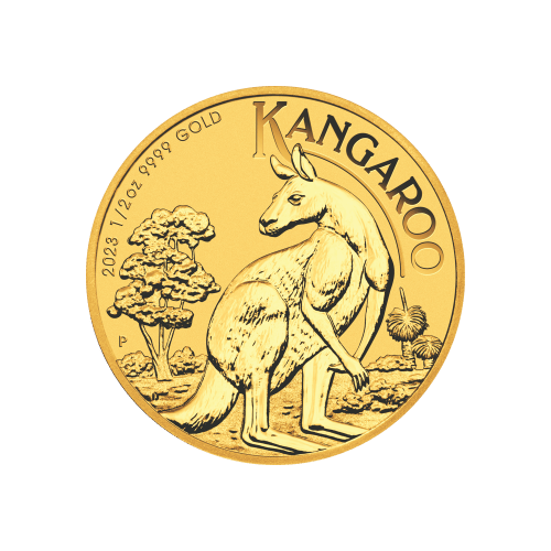 Pièce 1/2 once d'or Kangourou Australie 2023 | Monnaie de Perth