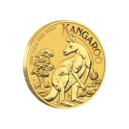 Pièce 1/2 once d'or Kangourou Australie 2023 | Monnaie de Perth