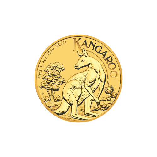 Pièce 1/4 once d'or Kangourou Australie 2023 | Monnaie de Perth