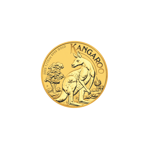 Pièce 1/10 once d'or Kangourou Australie 2023 | Monnaie de Perth