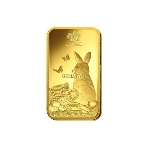 5 gram 2023 Lunar Year of the Rabbit Gold Bar | PAMP Suisse