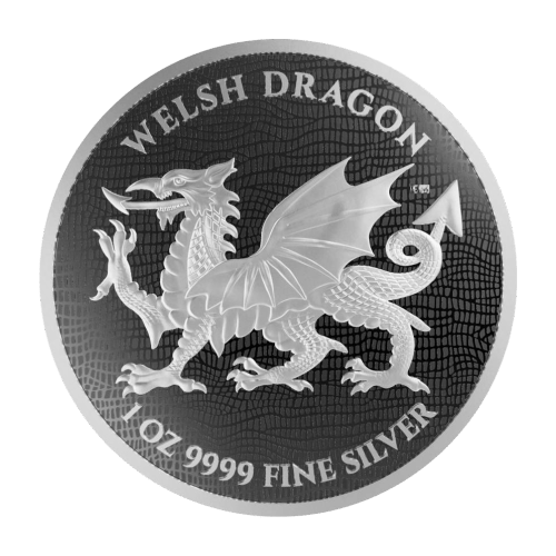 Pièce 1 once d'argent Dragon gallois 2022 | Monnaie de Nouvelle-Zélande