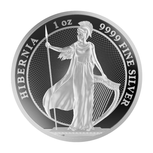 Pièce 1 once d'argent Hibernia 2022 | Monnaie européenne