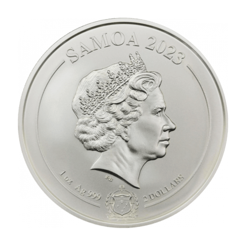 2023年　サモア　ホワイトタイガー銀貨　1オンス 1 oz 2023 Four Guardians: White Tiger Silver Coin | Samoa | Silver