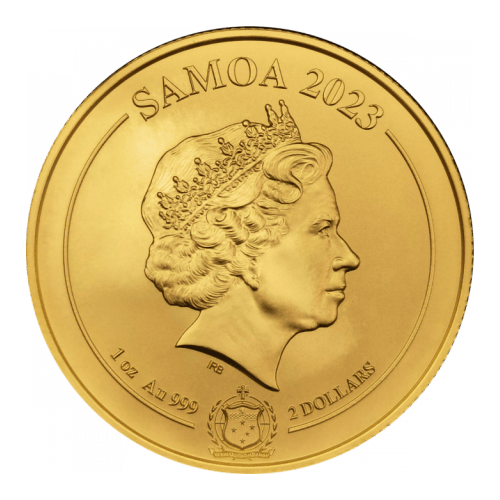 Pièce 1 once d'or Les Quatre Gardiens : Tigre blanc 2023 | Samoa