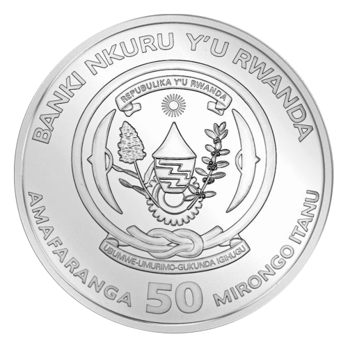 Pièce 1 once d'argent Épreuve numismatique Crocodile du Nil 2023 | Rwanda