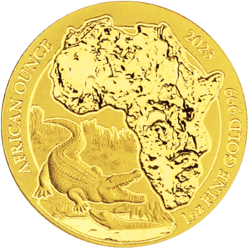 Pièce 1 once d'or Crocodile du Nil 2023 | Rwanda