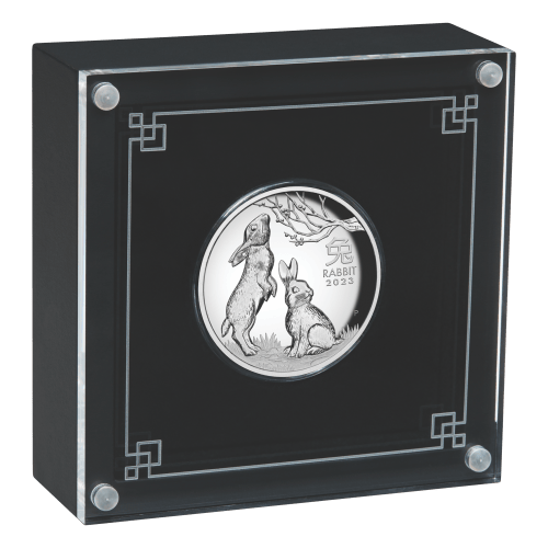 1 oz 2023 Australian Lunar Series III: Year of the Rabbit High-Relief Proof Silver Coin | Perth Mint