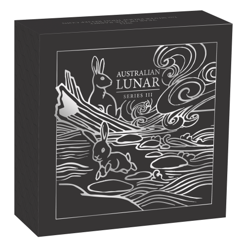 1 oz 2023 Australian Lunar Series III: Year of the Rabbit High-Relief Proof Silver Coin | Perth Mint