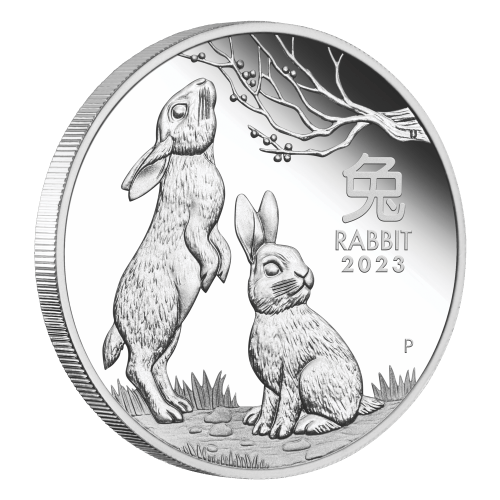 Ensemble de 3 pièces 1 once d'argent 2023 Série III Lunaire australienne : Année du Lapin | Monnaie de Perth