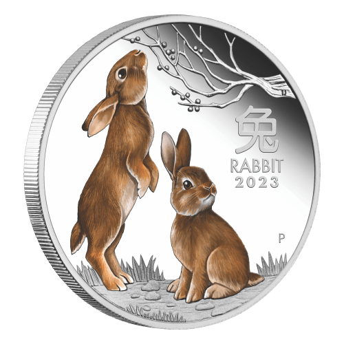 Ensemble de 3 pièces 1 once d'argent 2023 Série III Lunaire australienne : Année du Lapin | Monnaie de Perth