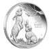 Ensemble de 3 pièces 1 once d'argent 2023 Série III Lunaire australienne : Année du Lapin | Monnaie de Perth