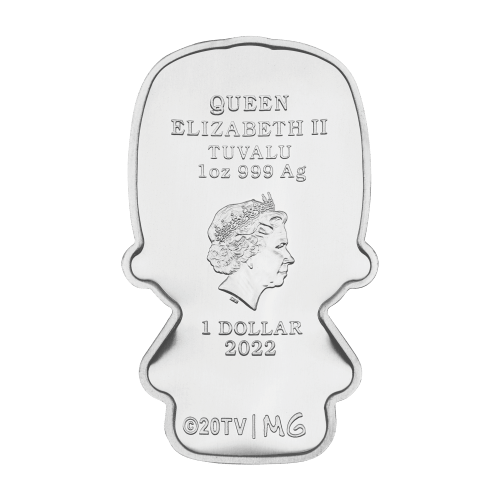 Pièce 1 once d'argent Mini Homer Simpson 2022 | Monnaie de Perth