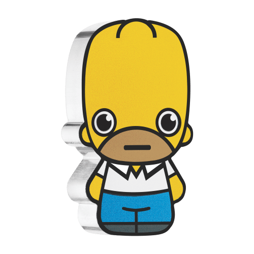 Pièce 1 once d'argent Mini Homer Simpson 2022 | Monnaie de Perth