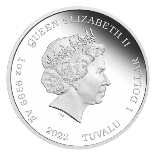 Pièce 1 once d'argent colorée Épreuve numismatique Série Héritage James Bond : Dr. No 2022 | Monnaie de Perth